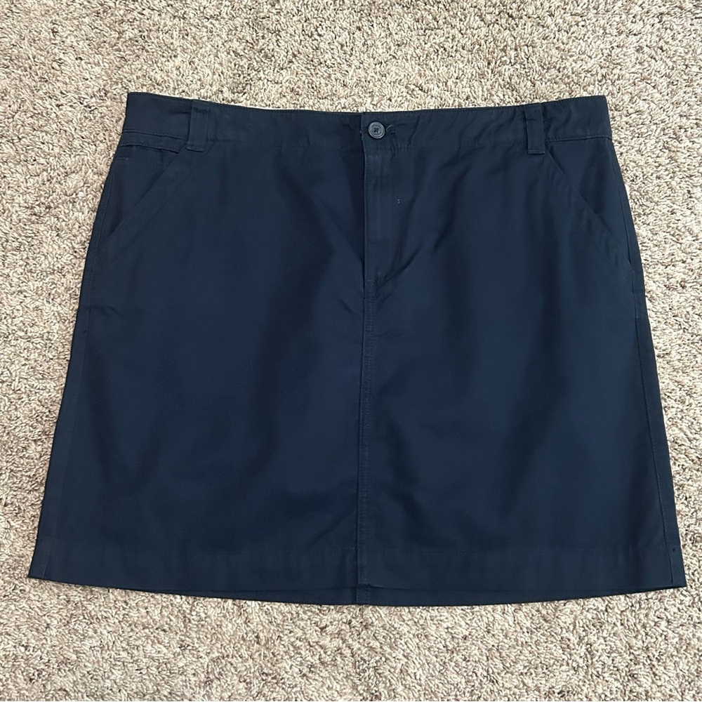 NWT Tommy Hilfiger Navy Blue Cotton Skirt Work Casual